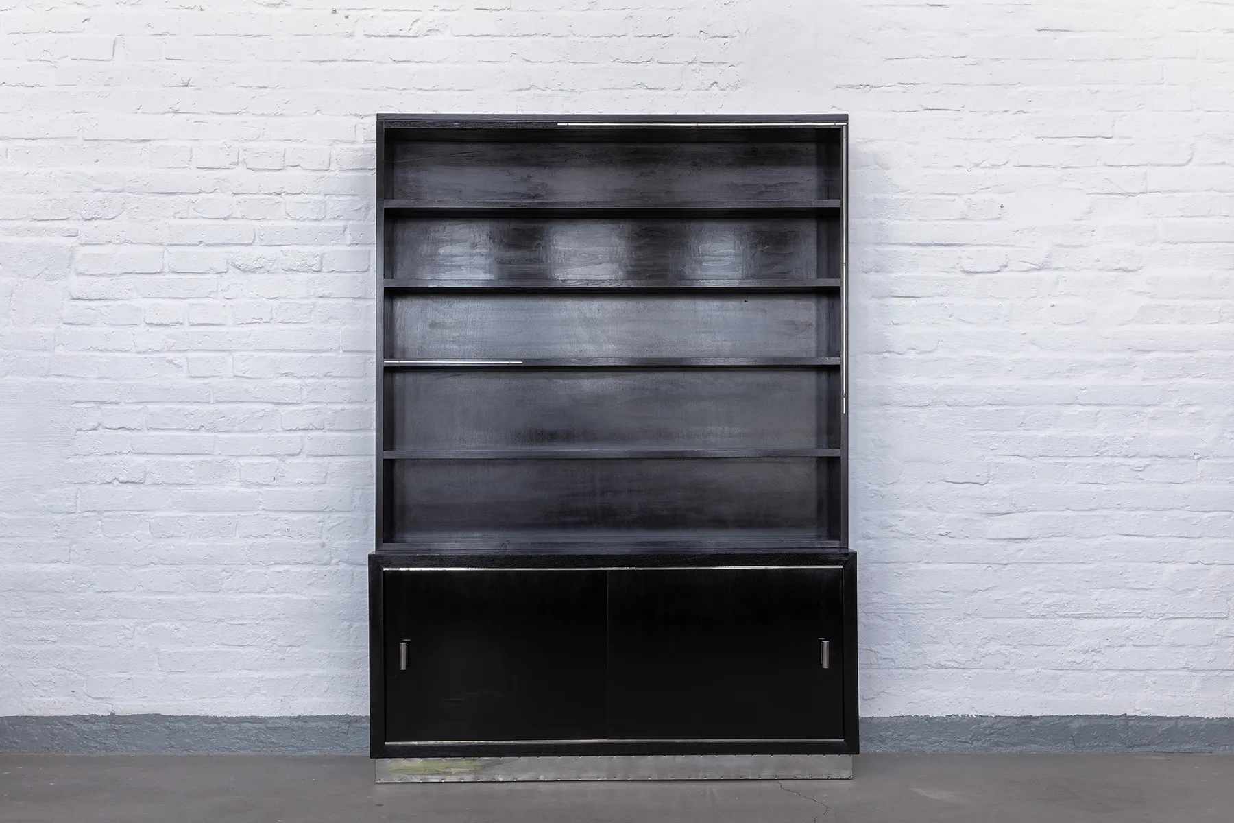 1930s wardrobe cabinet in Bauhaus style by Rudolf Vichr