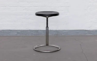 Original 1930s Bauhaus Tubular Steel Piano Stool by Luckhardt Brothers – Vintage DESTA Design