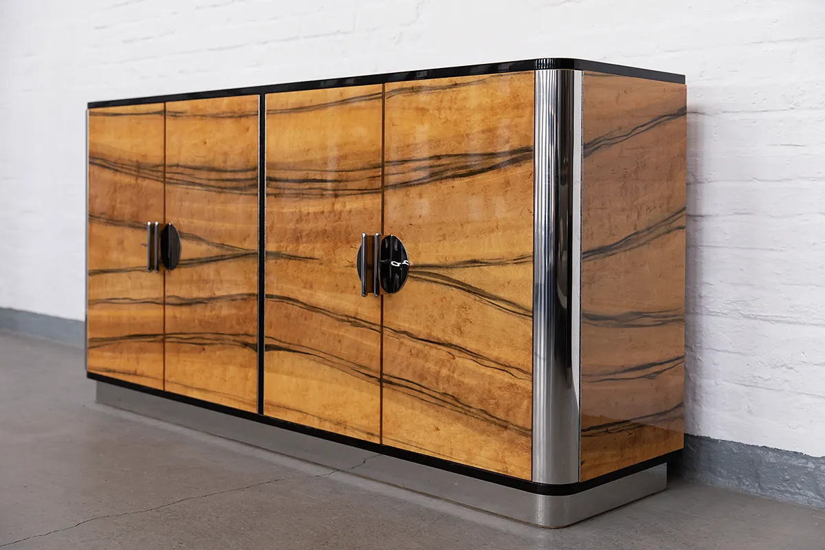 4-türiges Sideboard – Design von Rudolf Vichr, Prag, 1930er Jahre, Neuauflage