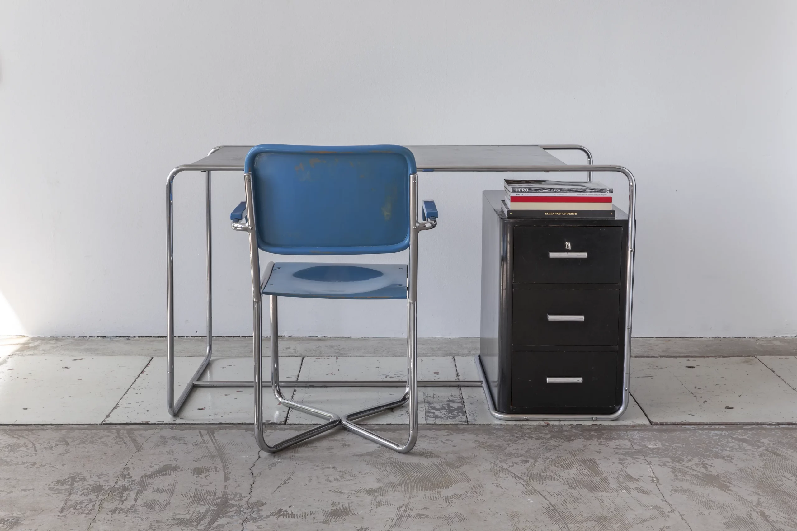 Bruno Weil B282 desk for Thonet-Frères Paris – Bauhaus tubular steel design from the 1930s