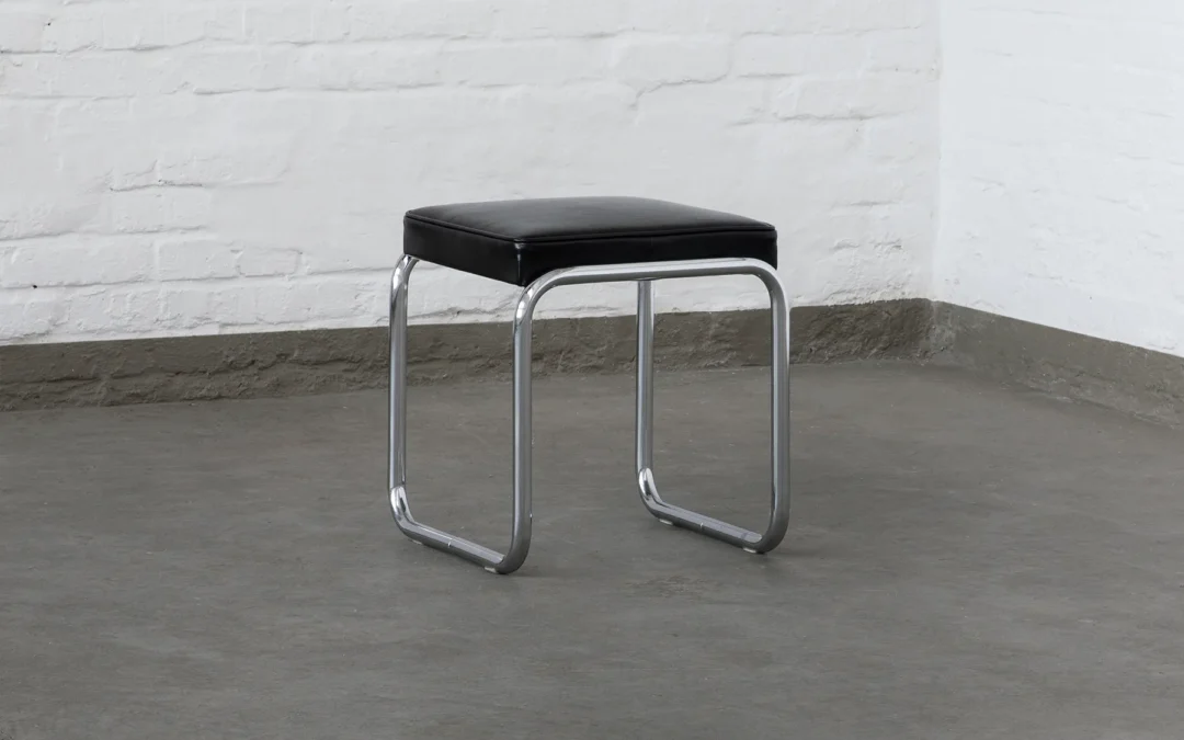 Original 1930s Marcel Breuer Bauhaus stool B 9 manufactured by Mauser