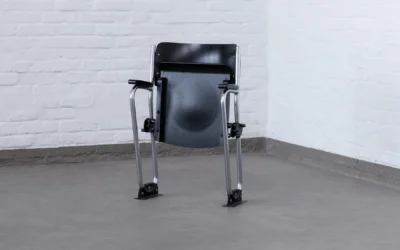 Cinema tubular steel chair in Bauhaus Design by Mauser