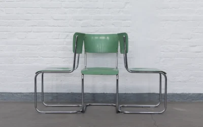 1930th Bauhaus cantilever tubular steel chairs